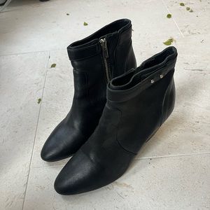 Club Monaco Wedge Black Boots - Size 8